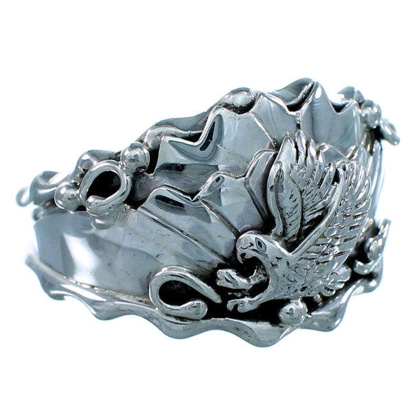 Native American Sterling Silver Eagle Navajo Jewelry Ring Size 14-1/4 SX108006